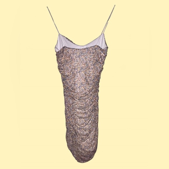 Garage Ruched Floral Mesh Mini Dress Size XS | NWT - Picture 6 of 8